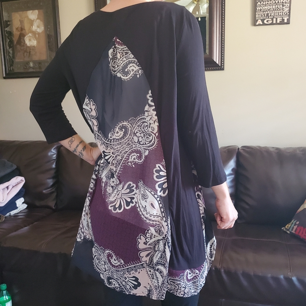 two toned black and silky beautiful patterned